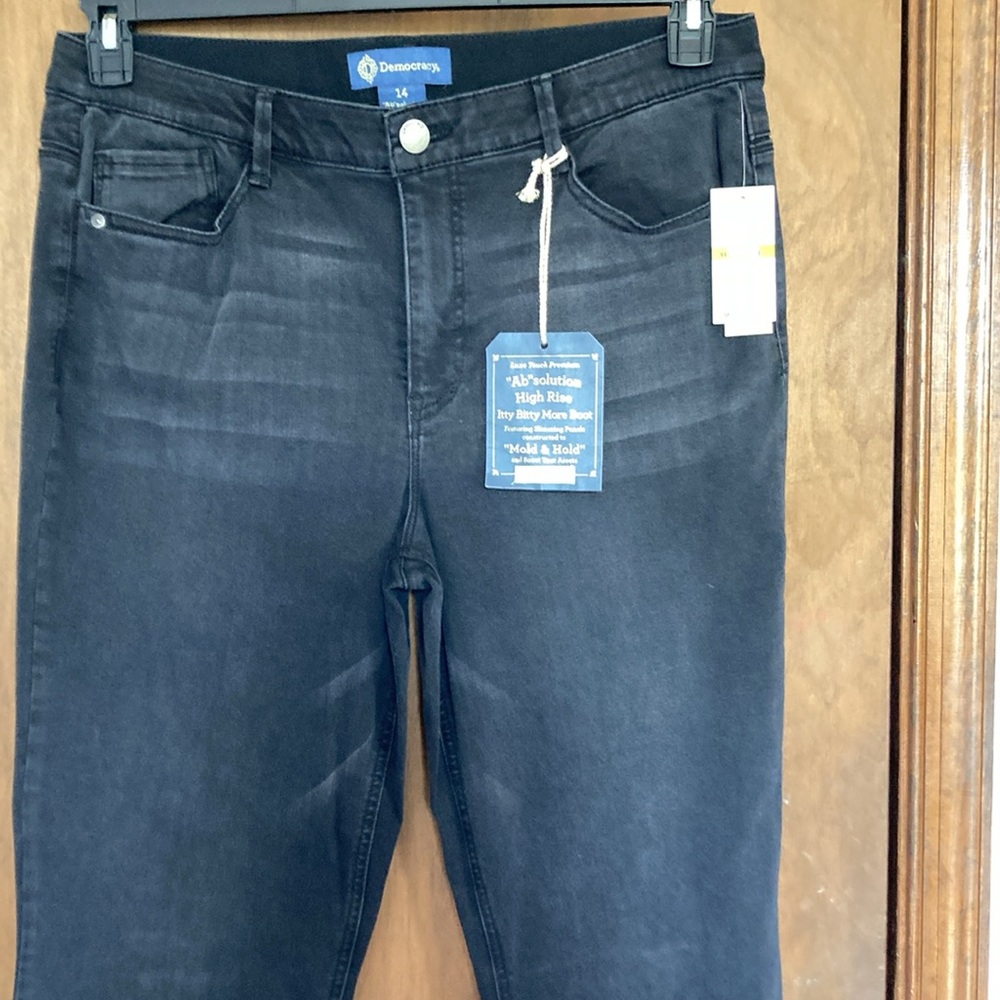Democracy ab solution high rise itty bitty more boot jean raw hem 14 - Picture 17 of 17